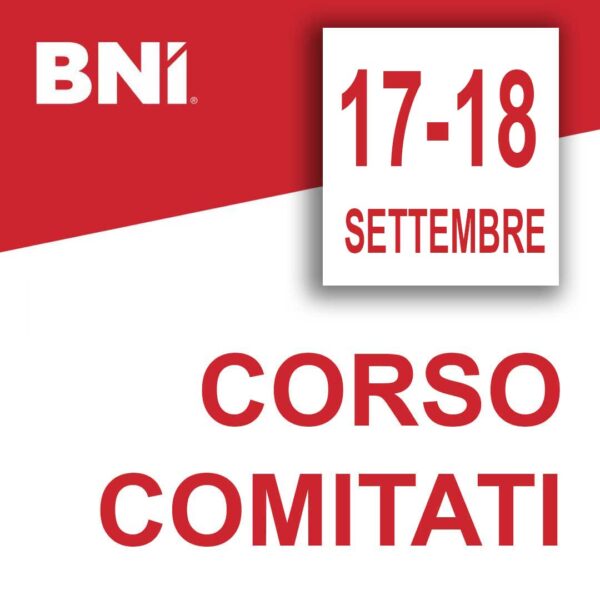 CORSO COMITATI - 17 e 18 settembre 2025